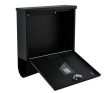 Malatec Fekete postaláda újságtartóval 34x30,7x10 cm 6244