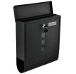 Malatec Fekete postaláda újságtartóval 34x30,7x10 cm 6244