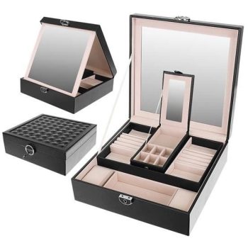 Beautylushh Ékszertartó doboz fekete 8896