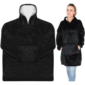 Ruhhy XXL pulóver - fekete takaró 9388