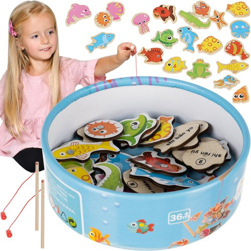 Kruzzel mágneses horgász játék 22 db-os készlet 9439