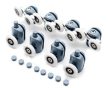 Zuhanykabin kerekek 8 db-os készlet KK9646