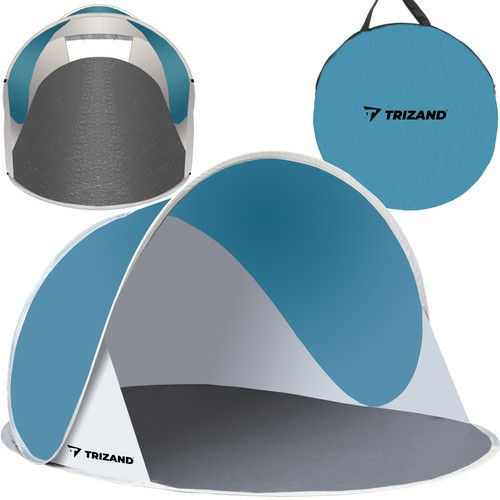 Trizand Pop-up Strandsátor 145x100x70cm - türkiz - fehér 10179