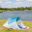 Trizand Strandsátor 220x120x90 cm türkiz - szürke 10182