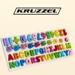 Kruzzel fából készült készségfejlesztő puzzle angol ábécé és számok 10979
