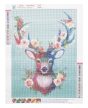 Malatec Gyémánt hímzés mozaik szarvas H16213