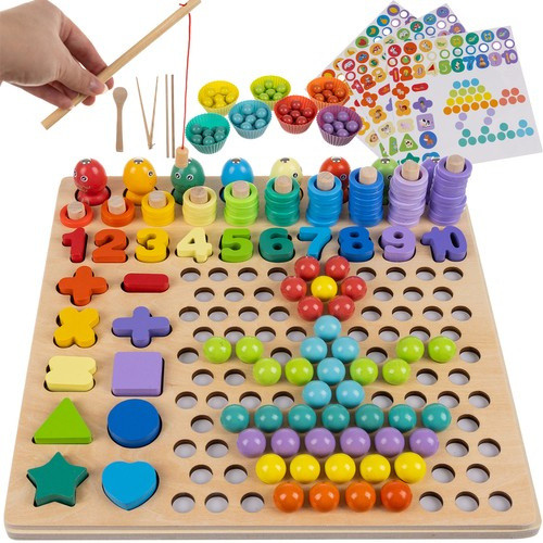 Fából készült puzzle - gyöngyök DU17252