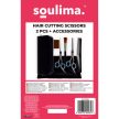 Soulima 2 db fodrász olló + tartozékok 18084