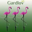 Gardlov Napelemes kerti lámpa - flamingó 3 db-os szett 21151