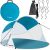 Trizand pop-up strandsátor 2 fős türkiz-fehér 190x120x90 cm 20974