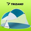 Trizand pop-up strandsátor 2 fős türkiz-fehér 190x120x90 cm 20974