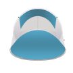 Trizand pop-up strandsátor 2 fős türkiz-fehér 190x120x90 cm 20974