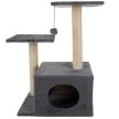 Purlov Macskabútor kaparófa 71cm szürke 21712