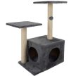 Purlov Macskabútor kaparófa 71cm szürke 21712