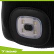 Trizand Téli sapka zseblámpával - fekete 22663