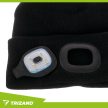 Trizand Téli sapka zseblámpával - fekete 22663