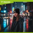 Trizand Téli sapka zseblámpával - fekete 22663
