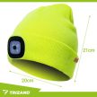 Trizand Téli sapka zseblámpával - sárga 22664