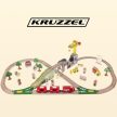 Kruzzel Fából készült vasúti sín kiegészítőkkel 57 db-os készlet 22495