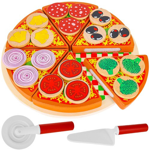Kruzzel fából készült pizza készlet 22471