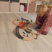 Kruzzel fából készült elemes vasúti pálya kiegészítőkkel 22646