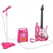 Játék Gitár + mikrofon + erősítő rózsaszín gyerekeknek 22407