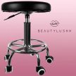 Beautylushh forgószék kerek fodrászszék SF23505 fekete