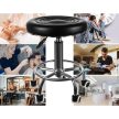 Beautylushh forgószék kerek fodrászszék SF23505 fekete