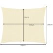 Gardlov Napellenző vitorla 3x2m - bézs 23163