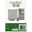 Gardlov Négyzet napvitorla 3,6x3,6 m szürke 23164