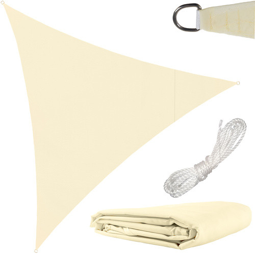 Gardlov háromszög formájú napvitorla 3x3x3m bézs 23146