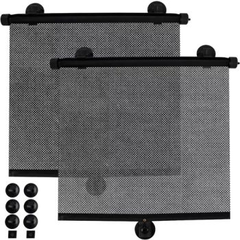   XTROBB autós napellenző 2 db-os szett fekete 42x54 cm 23497