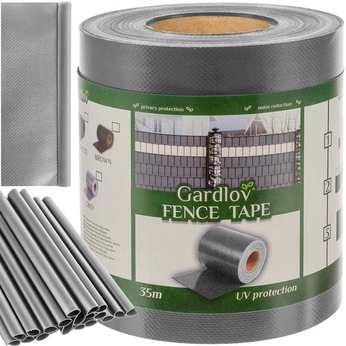 Gardlov PVC belátásgátló szalag 19cmx35m 630g/m2 szürke 23704