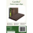 Gardlov 20 db Kerítésszalag-csipeszek - Barna 23713