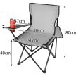 Trizand szürke horgász szék kempingszék 23675