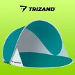 Trizand Strandsátor kék-szürke 190x86x120cm 23856