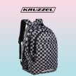 Kruzzel 30 literes hátizsák - sakktábla mintás 24531