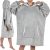 Ruhhy XXL oversize flanel pulóver takaró 2in1 szürke 24402