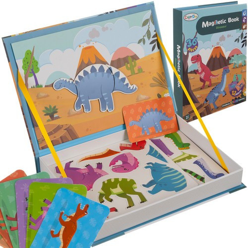 Kruzzel Mágneses puzzle dinoszauruszok 24730