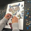 Kruzzel fából készült puzzle Bagoly 24551