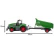 Kruzzel Távirányítós zöld traktor utánfutóval 24850