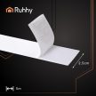 Ruhhy Öntapadós tépőzáras szalag fehér 5m x 2,5cm 25999