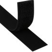 Ruhhy Öntapadós tépőzáras szalag fekete 5m x 2,5cm 24237