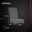 Ruhhy Székhuzatok - 6 db sötétszürke 25990