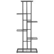 Ruhhy 6 szintes Álló virágtartó 106 cm fekete fém 26040