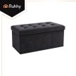 Ruhhy Szürke bársony puff 76x38x38cm 26130
