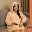 Ruhhy XXL pulóver - bézs színű takaró 26146