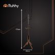 Ruhhy Álló kabáttartó ruhafogas 170 cm - fekete 26362