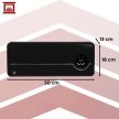 Kaminer fali fűtőtest wifis LED kijelzővel 1000 W / 2000 W fekete légfüggöny 26388