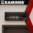 Kaminer fali fűtőtest wifis LED kijelzővel 1000 W / 2000 W fekete légfüggöny 26388